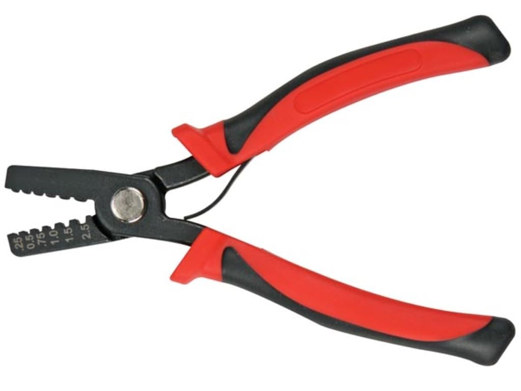 Velleman VTECT3 Crimping Tool for Cord-End Connectors, Multicolored
