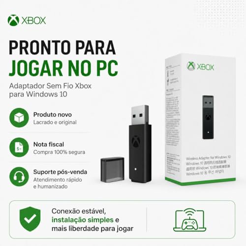 Adaptador de Controle para X Box para ate 8 Controles Windows com nota fiscal