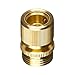 GORILLA EASY CONNECT Garden Hose Quick Connect Fittings. ¾ Inch GHT Solid Brass. (4)