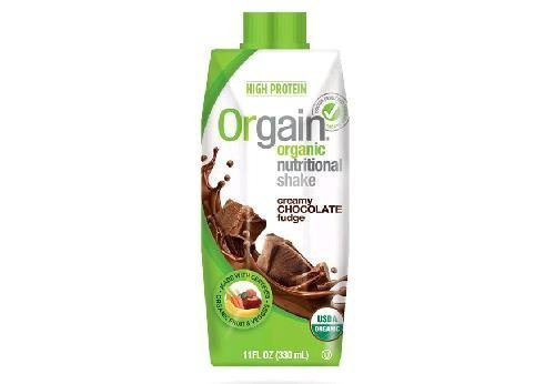 Organic Nutritional Shake Creamy Chocolate Fudge 4-Pack 11 Ounces (Case of 3) by Orgain