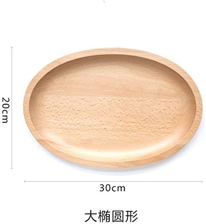 Beech wood tray square plate wooden tray breakfast buffet inventory heart tray plate,Large oval