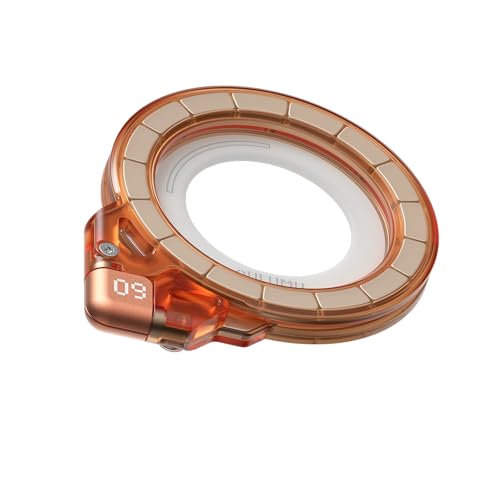 Aulumu G09 Ghost Infinite - Agarre magnético de 360° | Compatible con MagSafe | PC transparente esmerilado | Fijación magnética estable de doble cara | Incluye soporte para teléfono con anillo de