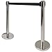 3-ft. Control Stanchions | Heavy Duty | Retractable 6.25 ft. Belt | Easy to Assemble | Perfect for Events & Parties|Silver pack of 1 set