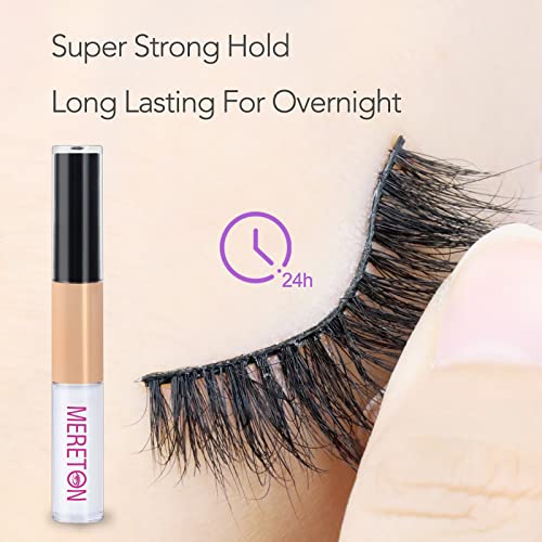 Eyelashes Glue 2 Side White and Black Lash Glue for False Lashes Super