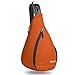 Gonex Packable Shoulder Backpack, Sling Chest CrossBody Bag for Sports Travel Cycling Hiking(Orange)