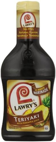 Lawrys Teriyaki With Pineapple Marinade 12 Fl Oz