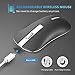 TENMOS T5 Slim Wireless Mouse, 2.4G Silent Travel Mouse with USB Receiver Type-C Adapter, Rechargeable Wireless Computer Mice for Laptop/PC/Mac (Dark Grey)thumb 4