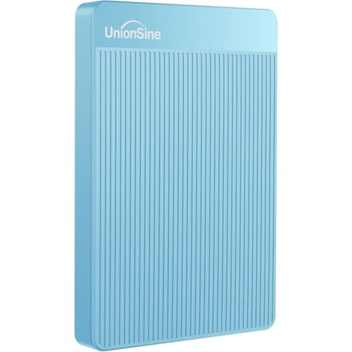 UnionSine External Hard Drive 1TB Ultra Slim Portable Hard Drive USB 3.0 HDD Storage Compatible for PC,Mac, Laptop, Xbox, Xbox one, PS4(Blue) HD2510