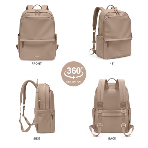 GOLF SUPAGS Laptop Backpack for Women Slim Computer Bag Travel Work College Bag for 14/15.6 Inch Laptop