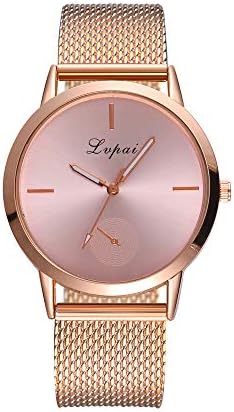 Clearance Sale Womens Crystal Gold Boyfriend Watch Grey Leather Strap Watches
