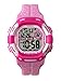 Kids Watches Girls Boys Digital 7-Color Flashing Light Water Resistant 100FT Alarm Gifts for Girls Boys Age 4-10 481 (Pink-w)