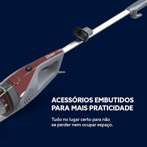 Aspirador de Pó Vertical Oster Stick 2 em 1, OASP610, 220V
