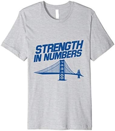 Mens Strength In Numbers Golden State Basketball Playoffs T-Shirt XL Heather Grey