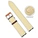TStrap Genuine Leather Watch Bands 22mm Brown Leather Watch Strap with Rose Gold Pin Buckle for Men Women
