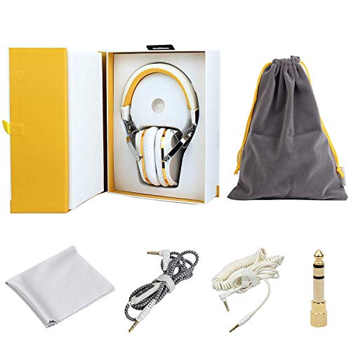BYZ Professional Hi-Fi Stereo Headphones,On Ear Studio Headphones Wired Headsets with Microphone - Thumbnail 6