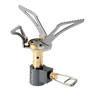 Lixada Campingkooktoestel, 25 g/45 g, mini-gaskooktoestel, titaniumlegering, opvouwbare jerrycan, fornuis, brander voor…