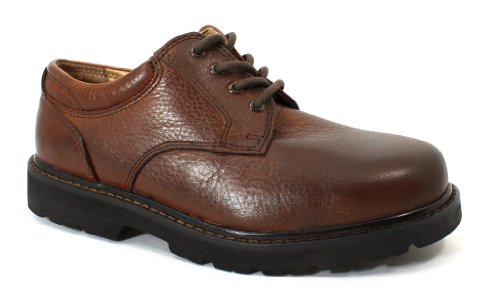 Dockers Men's Shelter Plain Toe Oxford,Dark Tan Full Grain Leather,10 W US