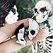 GuassLee Enamel Lapel Pin Set- Fancy Cute Brooches Pins for Backpacks Clothes Bags Jackets Hat Jewelry DIY Accessories Decoration, 5pcs Vampire Skull Witch Brooch