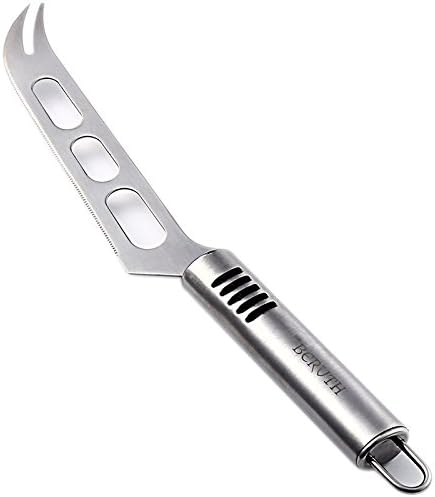 Stainless Steel Cheese knife, 10.5 Inches, No Sticking, Easy Wash, Beruth BRCK010 for Cheese Bread Pizza(Silver)