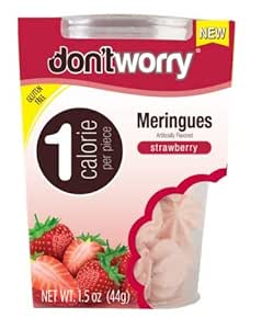 Don't Worry Meringues (1 calorie per piece) (Pack of 2 Tubs ...