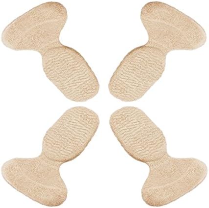 iPerson 2 Pairs Comfort Heel Pads Grips Liners Back Heel Cushion Insoles for High Heels Blisters Shoe Gel Inserts (Skin)