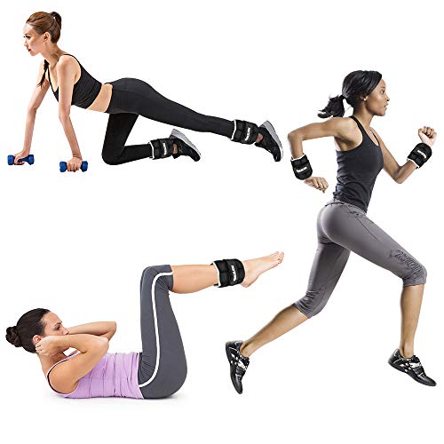 Henkelion 1 Pair 6 Lbs Adjustable Ankle Weights For Women Men Kids