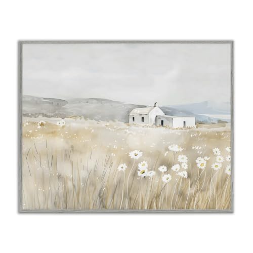 Stupell Industries Rustic Landscape Pasture Gray Framed Giclee Art, design by C…