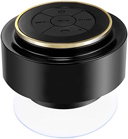 Aphse Waterproof Bluetooth Shower Speaker Portable Wireless and Dust-Proof Built-in Mini Mic and Hands-Free Speakerphone Suction Cup Pairs Easily with All Your Bluetooth Devices Phones Tablets