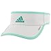 adidas Women's Adizero II Visor, White/Easy Green/Shock Mint, One Size