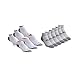 PUMA 6-Pack No Show Mens Socks Stay-Up Cuff and Heel Cushioned Arch Support