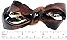 Parcelona French Bow Tortoise Shell Brown 3 1/4