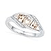 OrliverHL Fashion Love Mom Heart Diamond Zircon Ring Mom's Gift on Birthday Mother's Day Jewelry,6#