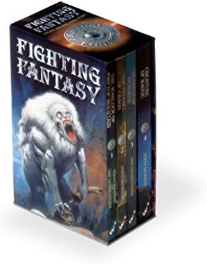 Fighting Fantasy 'Warlock of Firetop Mountain', 'Citadel of Chaos', 'Deathtrap Dungeon', 'Creature of Havoc