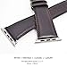 For Apple Watch Band 42MM,RUOQINI Retro Genuine Leather Strap Replacement Band for Apple Watch Series 3 / 2 / 1 (Coffee)