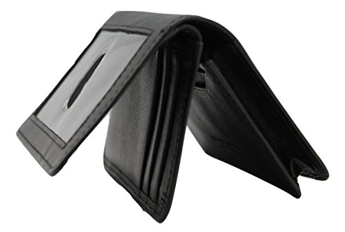 Genuine Calf Leather Card Case Holder Wallet Ryan with Gift Box (53-21)