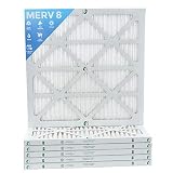 20x22x1 MERV 8 Pleated AC Furnace Air Filters. 6 PACK