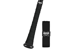 Clutch Sports Apparel Baseball & Softball Bat Grip Tape, 1.1mm, All-Weather Performance for Multi-Sport Handles, Adjustable & Non-Slip