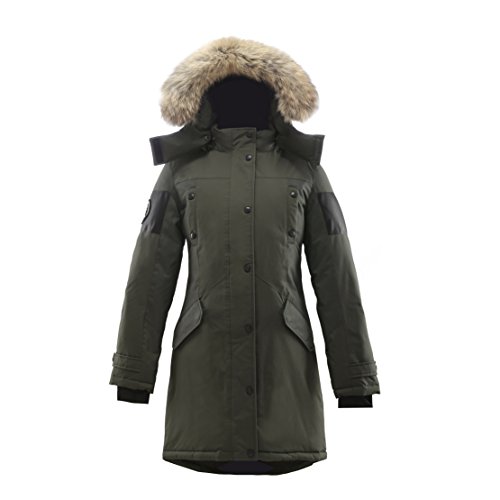 Triple F.A.T. Goose Embree Womens Hooded Arctic Parka with Real Coyote Fur (X-Large, Olive) Triple F.A.T. Goose Embree Womens Hooded Arctic Parka with Real Coyote Fur (X-Large, Olive)