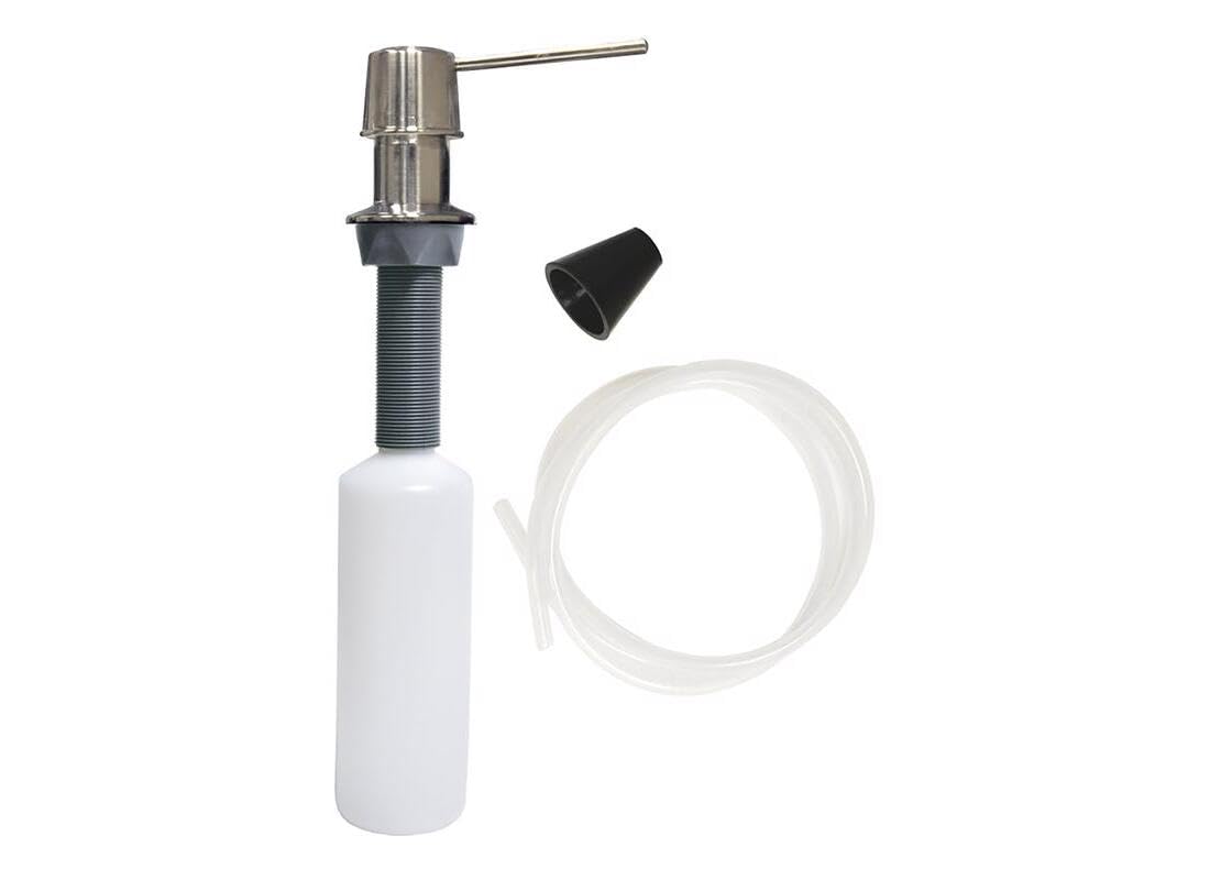Danco 10039 Microban Straight Soap Dispenser, Brushed Nickel