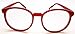 FancyG Retro Vintage Inspired Classic Nerd Round Clear Lens Glasses Eyewear - Red