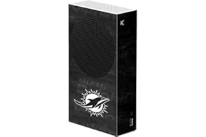 Skinit Decal Gaming Skin Compatible with Xbox Series S Console - Officially Licensed NFL Miami Dolphins Black & White Design