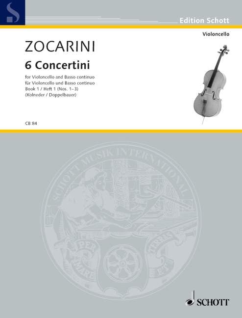 Concertini: cello and basso continuo.: Vol. 1