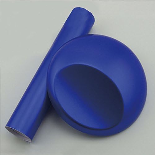 Premium Matte Metallic Blue Satin Chrome Vinyl Wrap Sticker Decal Bubble Free (120"X60" (10FTX5FT))
