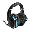 Logitech G Cuffie da gioco RGB wireless Logitech G935, audio surround 7.1, DTS X 2.0, driver Pro-G da 50 mm, 2,4 GHz, microfono Rocker, PC/Mac/PS4/Nintendo Switch – Nero