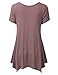 JJ Perfection Women's Short Sleeve Loose Fit Swing Tunic Top T-Shirt