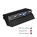 Liry Products PS4 Slim Edition 5 Port USB Hub 3.0 2.0 High Speed Expansion Hub Charger Adapter Controller Connector Splitter for Sony PlayStation 4S PS4S Gaming Console Accessories Blackthumb 1