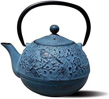 Old Dutch Cast Iron Suzume Teapot, 24-Ounce, Waterfall Blue (Pack of 1)