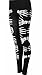 Forever Womens Long Sleeves Skeleton Print Halloween Bodycon Dress (ML = 8-10, Skeleton Hand Leggings)