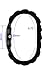 Moulin Unisex Easy Reader Silicone Stretch Black Watch #13591.70483