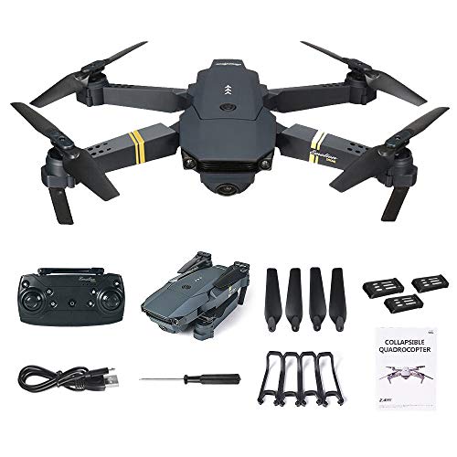Zhaowei-E58-Selfie-Drone-with-2MP-w-720P-CameraWiFi-FPV-Foldable-RC-Quadcopter-RTFTwoThree-Batteries-Black-Three-Batteries